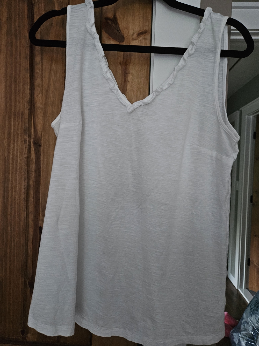 Lilly Pulitzer White Gigi Ruffle Tank